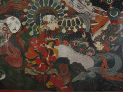 Painting at the entrance to Potala Palace