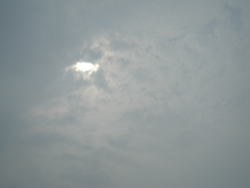 The clouded out phases of the partial phases seen from Hangzhou