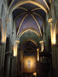 Interior of the Collegial Church in Neuchâtel
